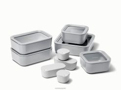 utensilios de cocina conjunto de almacenamiento de alimentos gris Caraway 8XDR207