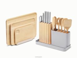 utensilios de cocina conjunto de preparación y tablas gris Caraway 8XDR231