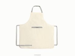 utensilios de cocina delantal de lino crema Caraway 8XDR251