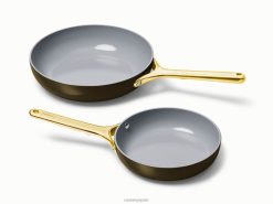 utensilios de cocina dúo de sartén negro Caraway 8XDR15