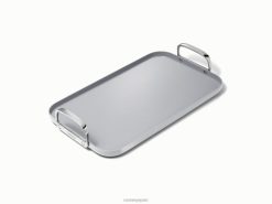 utensilios de cocina plancha de doble quemador gris Caraway 8XDR83