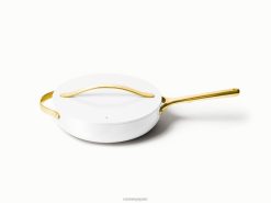 utensilios de cocina sartén blanco Caraway 8XDR40
